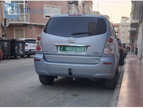 P 9812 BDN, Toyota Corolla Verso