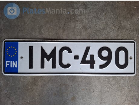 IMC-490, License plate without vehicle