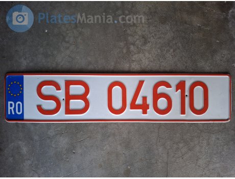 SB 04610, License plate without vehicle