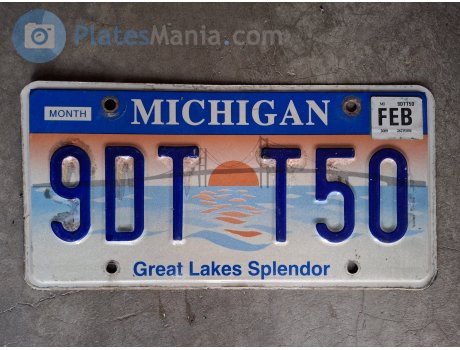 9DT T50, License plate without vehicle