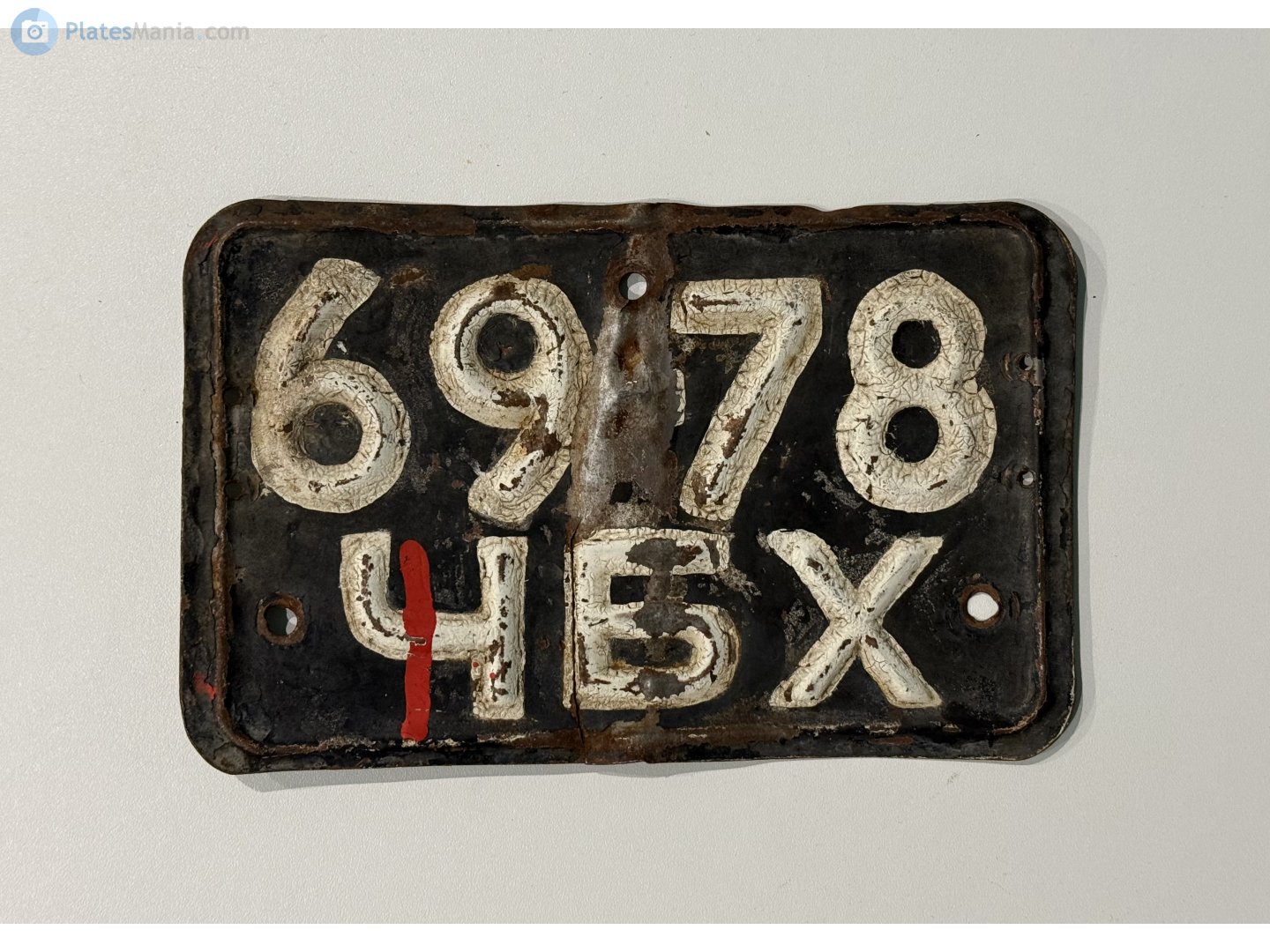 6978 ЧБХ, License plate without vehicle 