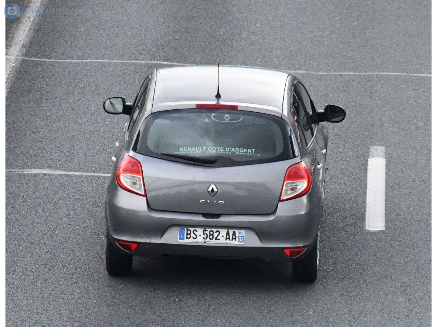 BS-582-AA, Renault Clio 3rd gen 5-door Hatch (B85), facelift, 2009–2014