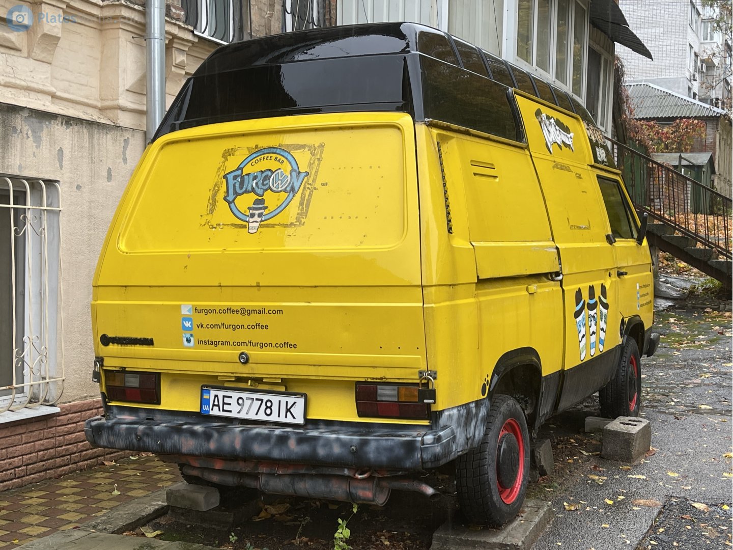 AE 9778 IK, Volkswagen Transporter 3rd gen Highroof Van (T3), 1979–1992