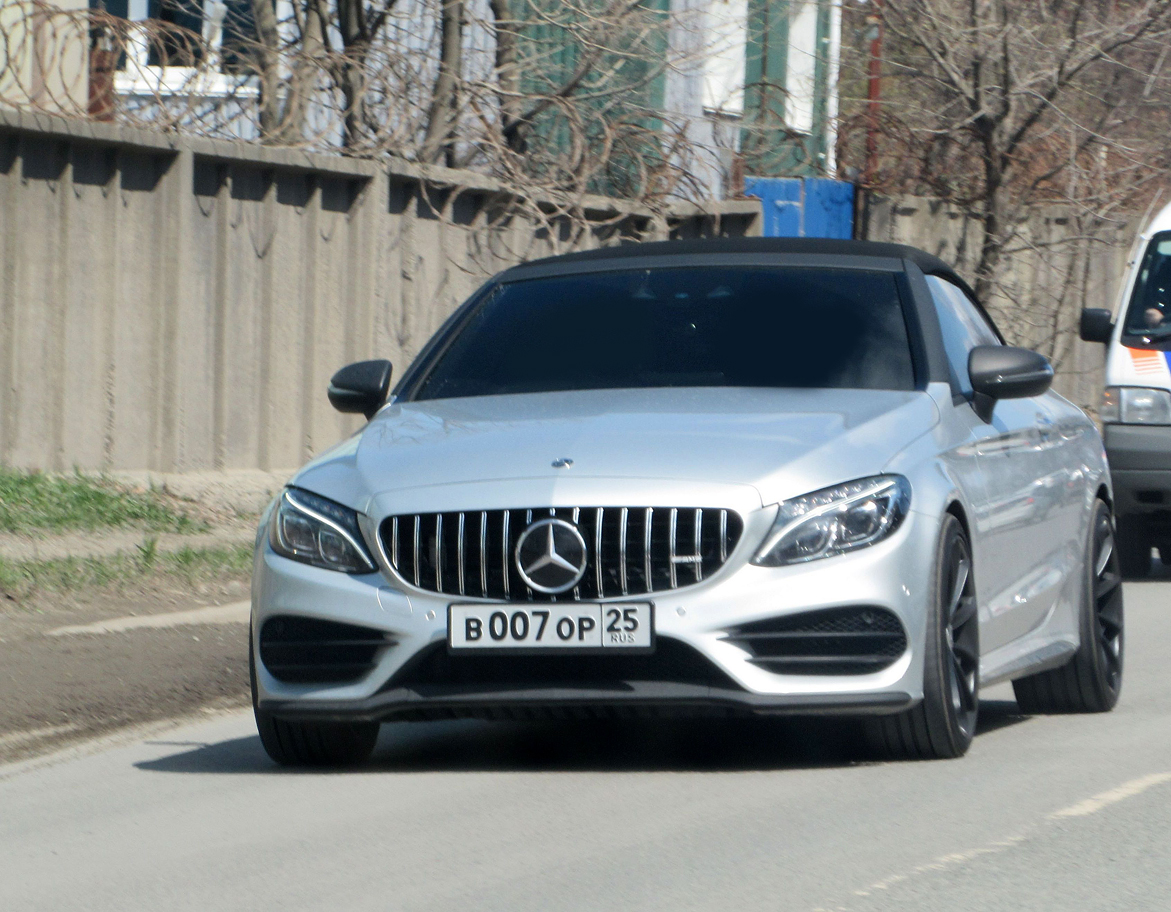 в 007 ор 25, Mercedes-Benz C-Klasse 4th gen Cabriolet (A205), 2016–2023