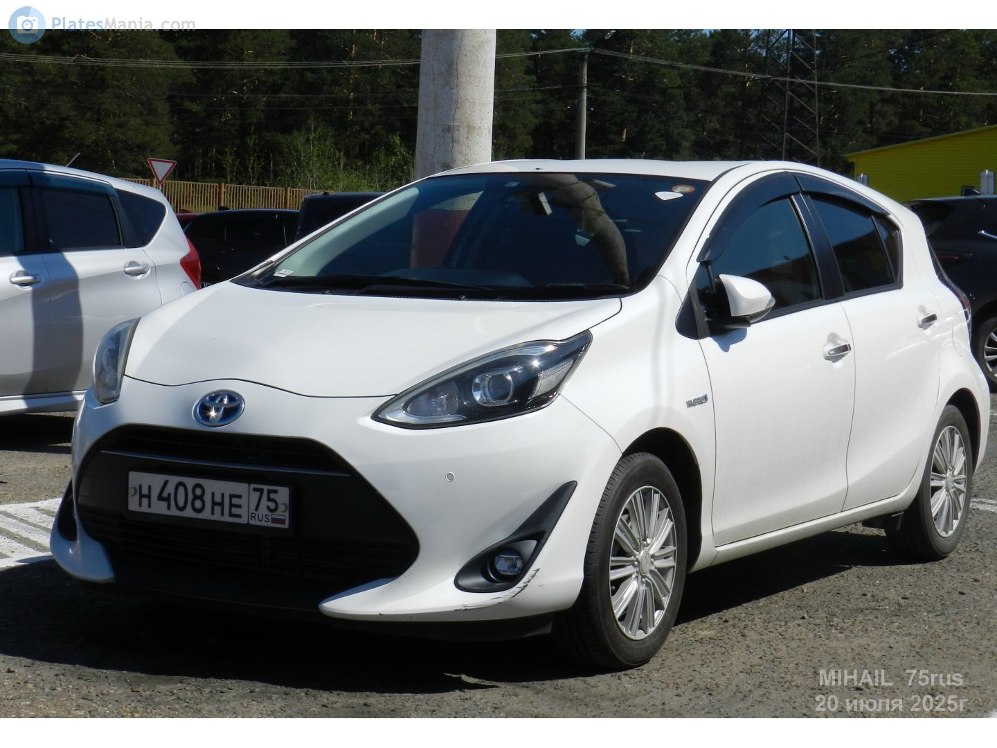 н 408 не 75, Toyota Aqua 1st gen (NHP10), 2nd facelift, 2017–2021