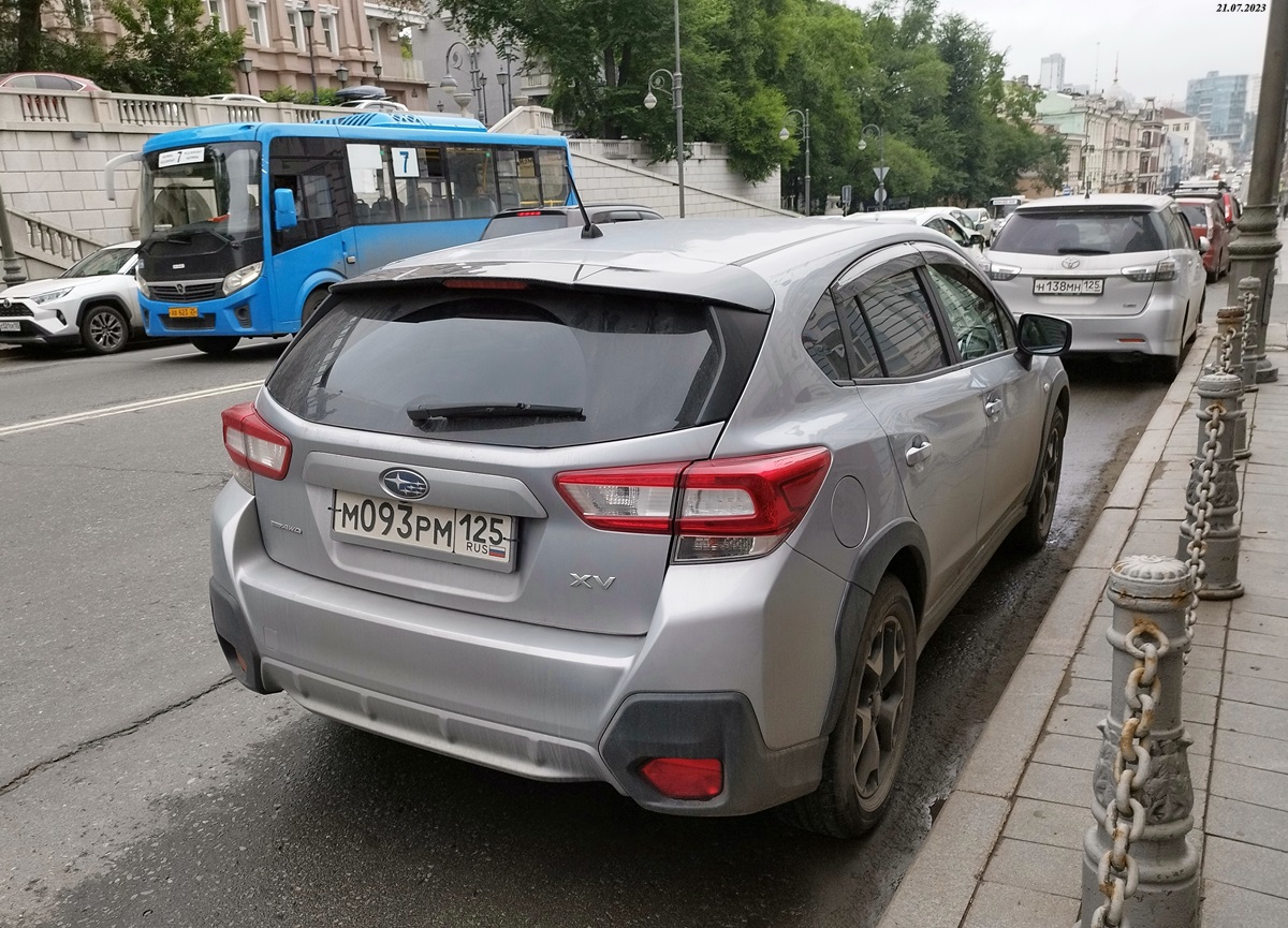 м 093 рм 125, Subaru XV 2nd gen (GT), 2017–
