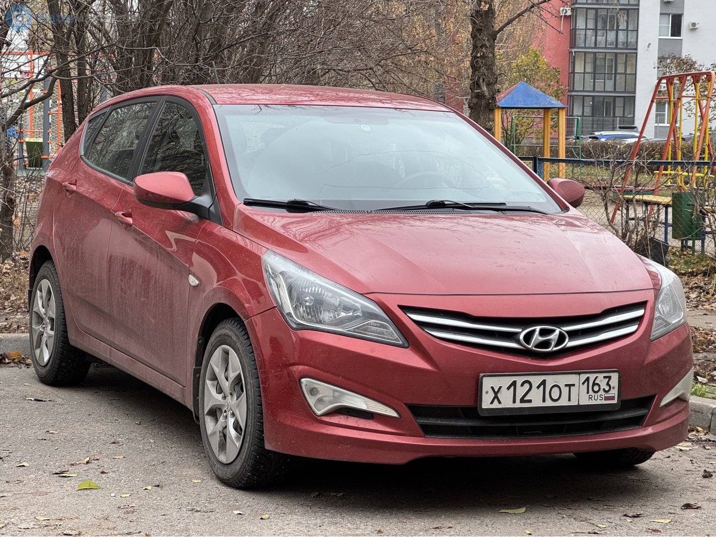 х 121 от 163, Hyundai Solaris 1st gen Hatchback (RB), facelift, 2014–2017
