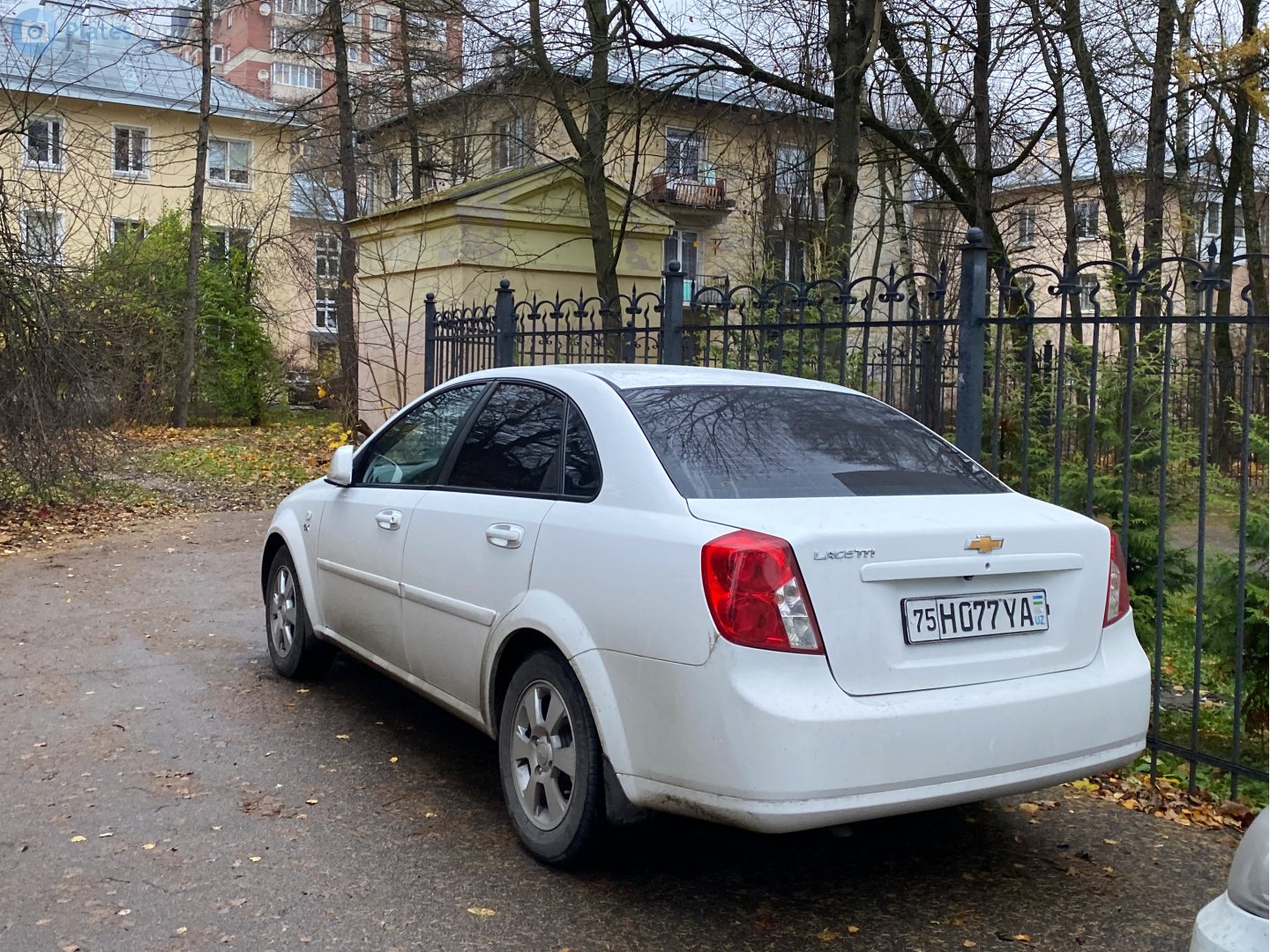 75 H 077 YA, Chevrolet Lacetti 1st gen Sedan (J200), 2004­–2012 (–2024 for UZ-market)