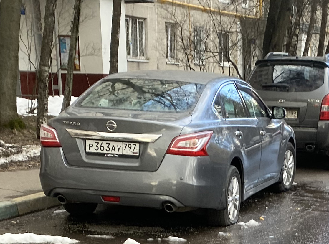 р 363 ау 797, Nissan Teana 3rd gen (L33), 2013–2020