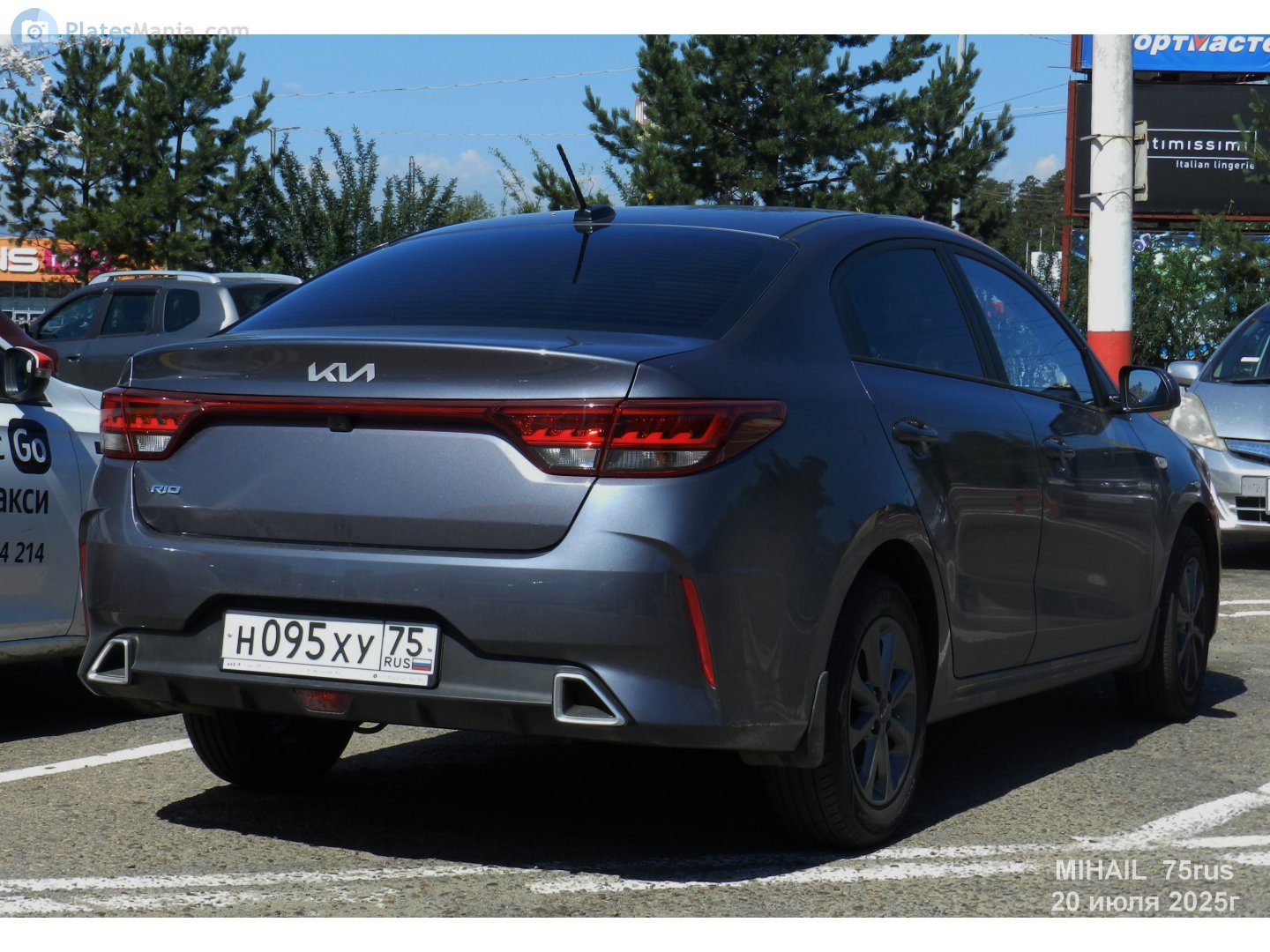 н 095 ху 75, Kia Rio 4th gen Sedan (FB; CIS-market), facelift, 2020–2022 (Solaris KRS for RU-market since 2024)