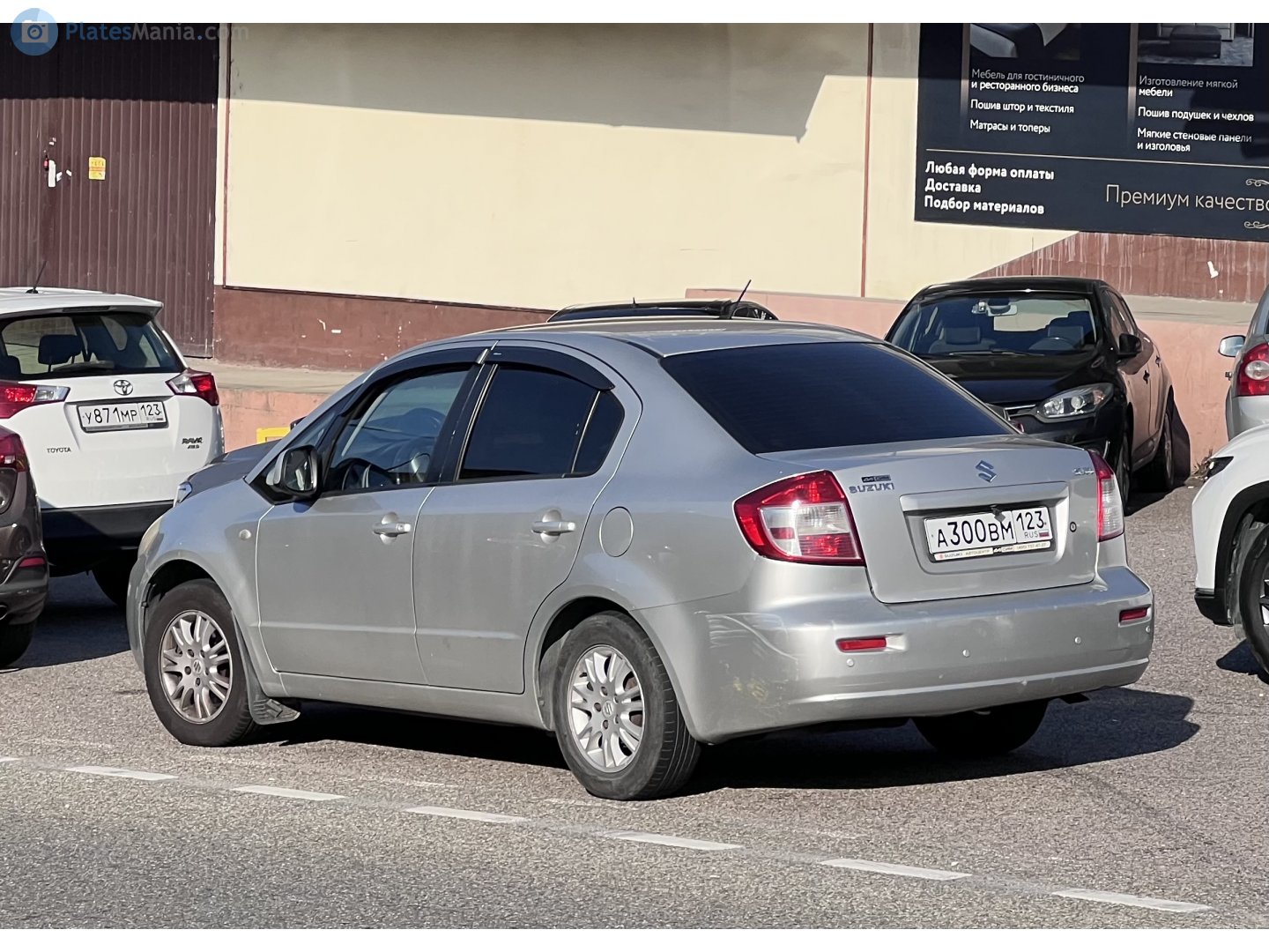 а 300 вм 123, Suzuki SX4/S-Cross 1st gen SX4 Sedan (GY/RW), 2007–2014 (–2015 for CN-market)
