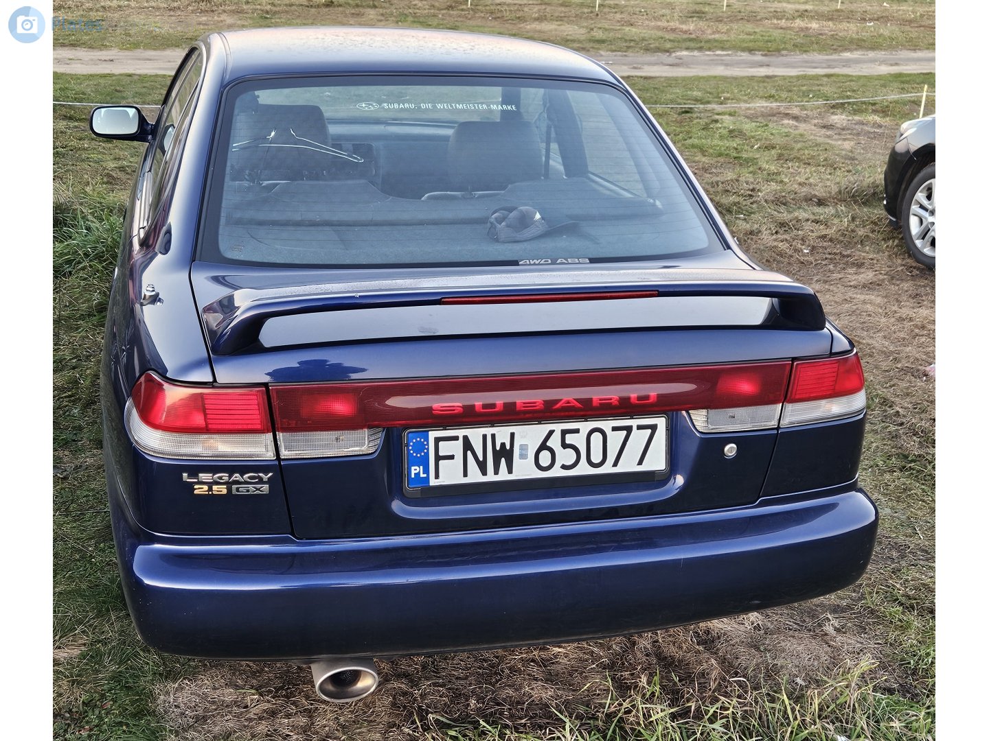 FNW 65077, Subaru Legacy 2nd gen Sedan (BD), 1993–1999