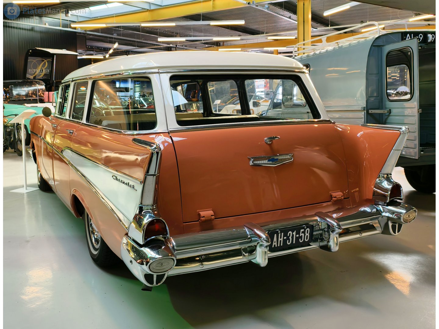 AH-31-58, Chevrolet 210 2nd gen 1957 5-door Station Wagon (2119-1062; A-body), 2nd facelift, 1956–1957