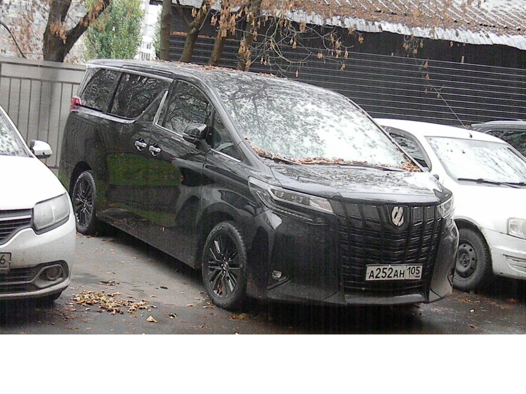 а 252 ан 105, Toyota Alphard 