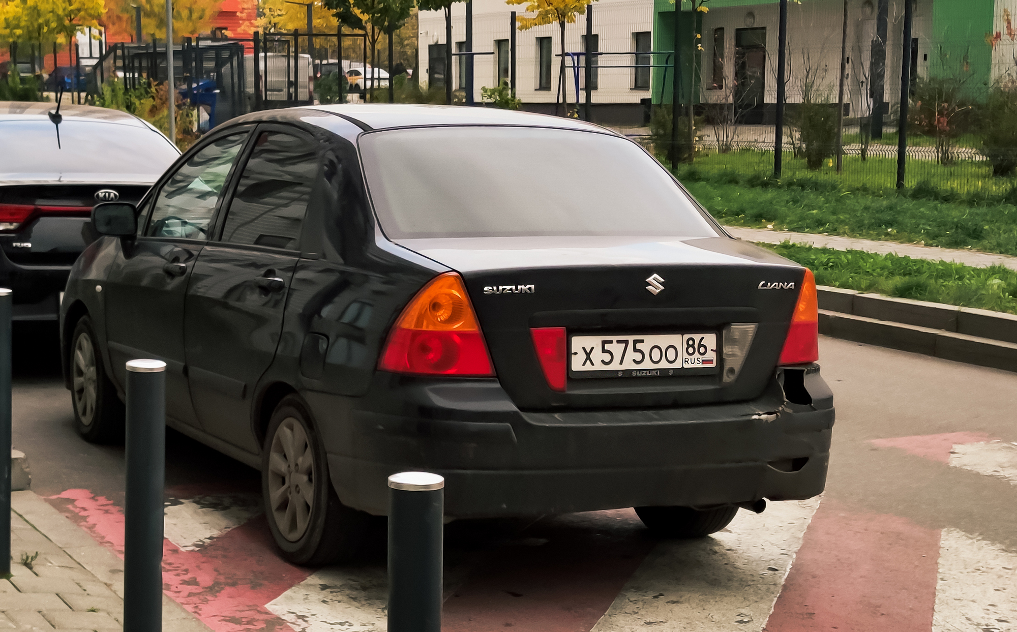 х 575 оо 86, Suzuki Liana 1st gen Sedan (RH), 2001–2007 (–2014 for PK-market)