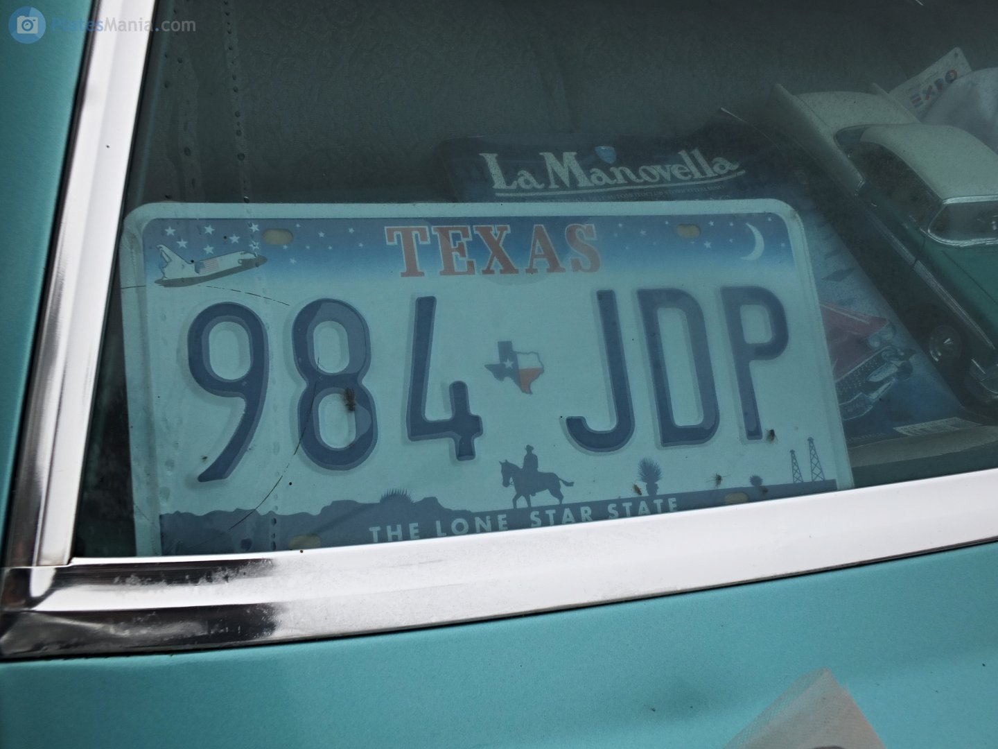 984-JDP, License plate without vehicle 