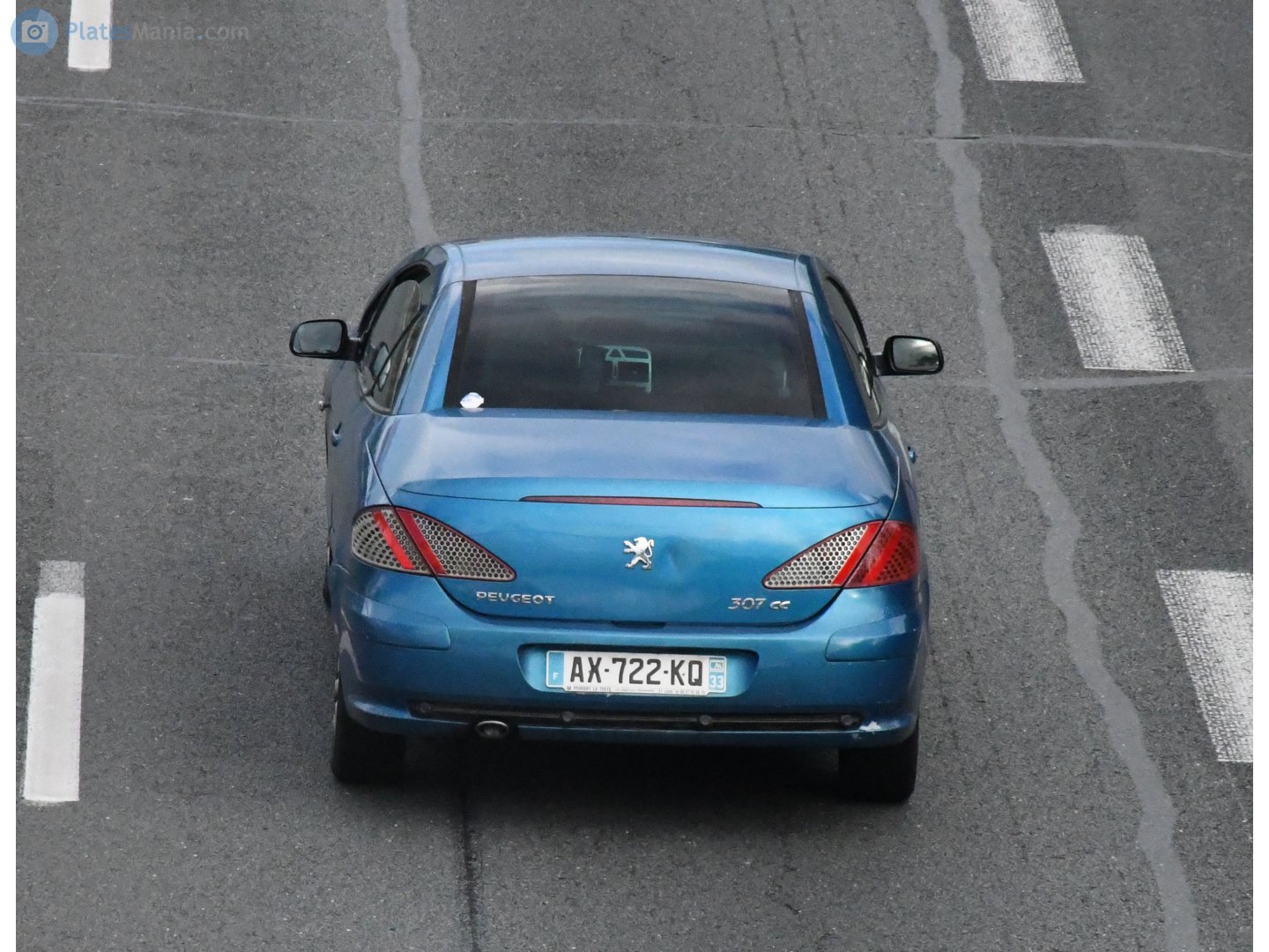 AX-722-KQ, Peugeot 307 1st gen CC Cabriolet (T5/T6), 2003–2008