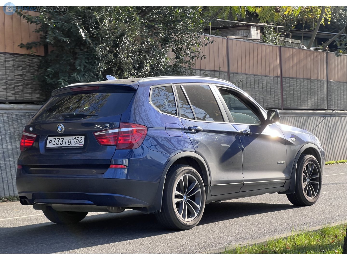 р 333 тв 152, BMW X3 2nd gen (F25), 2010–2014