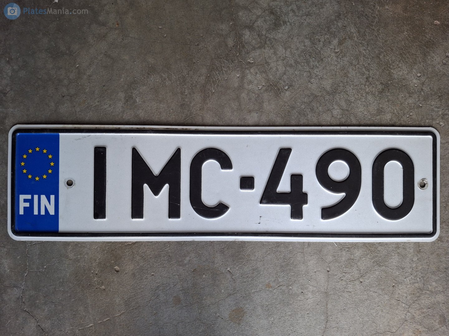 IMC-490, License plate without vehicle 