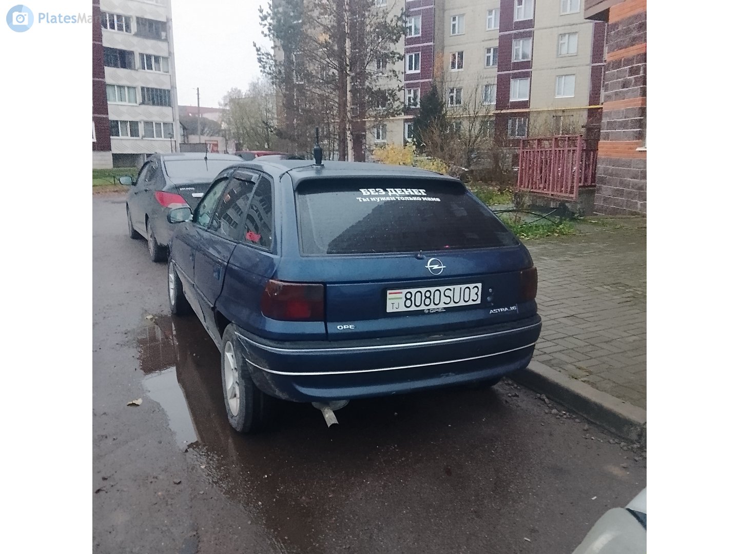 8080SU03, Opel Astra 1st gen 5-door Hatch (F; T92), 1991–1998 (–2002 for Eastern Europe)