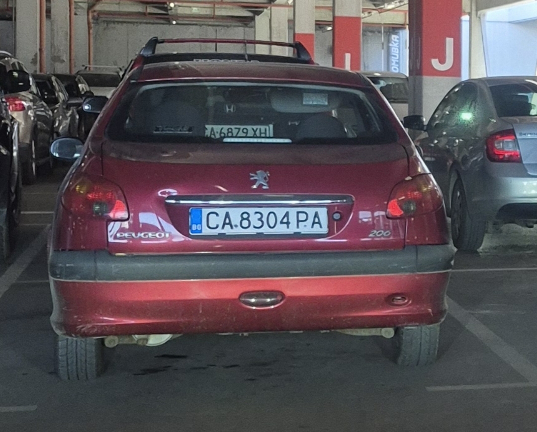 CA 8304 PA, Peugeot 206 1st gen 5-door Hatch (T11), 1998–2009 (–2012 for IR-market)