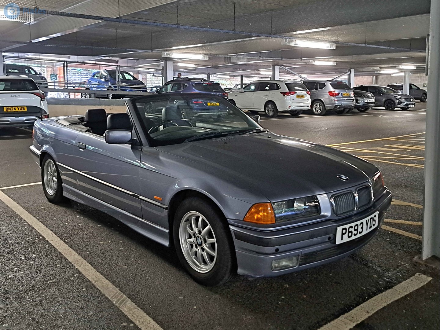 P693YDS, BMW 3 Series 3rd gen Convertible (E36), 1993–1999