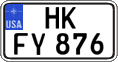 Federal license plates, US Army in Germany
