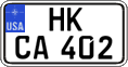 Federal license plates, US Army in Germany