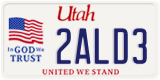 Utah, Specialty plates (1ABC2)
