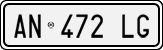 License plate of Italy, Cars (1994 year series)