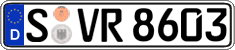German license plate, Regular plates