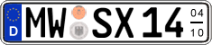 German license plate, Seasonal plates