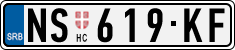License plate of Serbia, Cars
