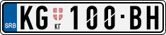 License plate of Serbia, Cars