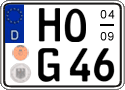 German license plate, Seasonal plates