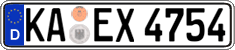 German license plate, Regular plates