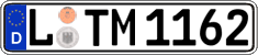 German license plate, Regular plates