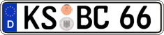 German license plate, Regular plates