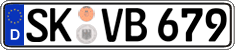 German license plate, Regular plates