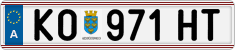 License plate of Austria, Regular plates