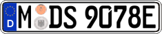 German license plate, Electric vehicles