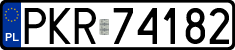License plates of Poland, Regular car plates