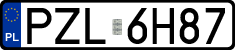 License plates of Poland, Regular car plates