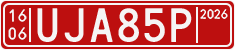 License plate of Sweden, Transit plates