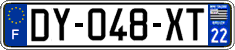 French license plate, SIV (ordinary)