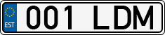 License plate of Estonia, Regular car plates