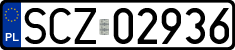 License plates of Poland, Regular car plates
