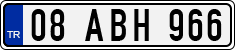 License plate of Turkey, Regular plates