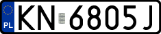License plates of Poland, Regular car plates