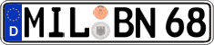 German license plate, Regular plates